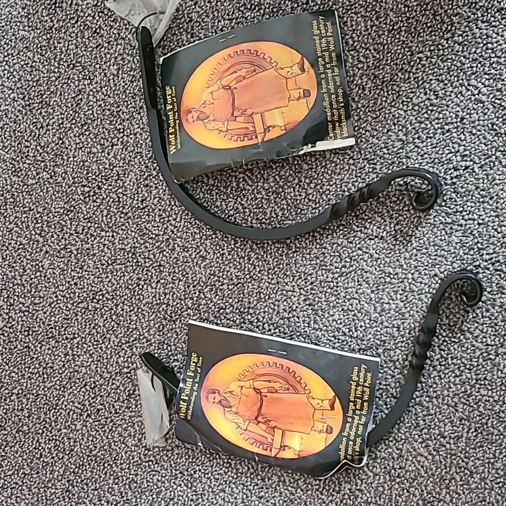 - New hand forged Plant hangers  (set of 2)
